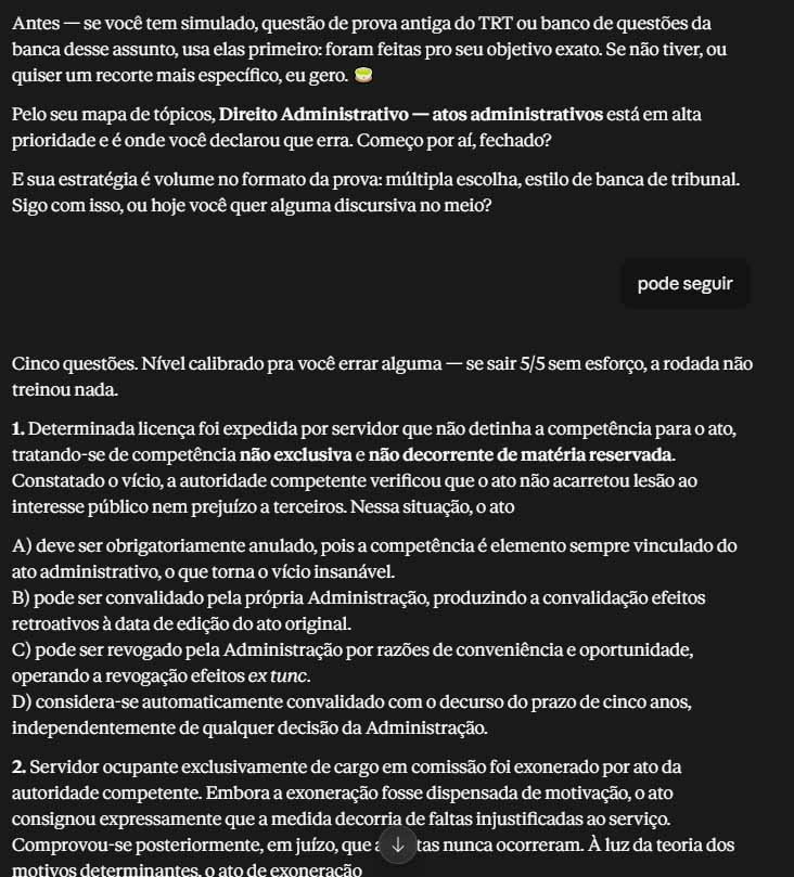 Questões calibradas geradas pelo sistema